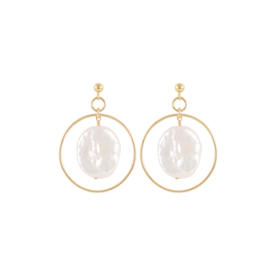 Alana Maria Alessia Earrings, Gold