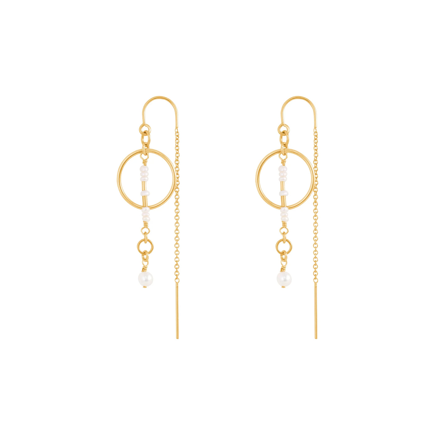 Alana Maria Gabrielle Earrings, Gold