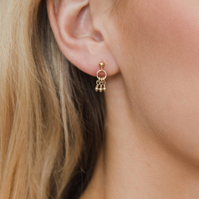 Alana Maria Mila Beaded Earrings, Gold