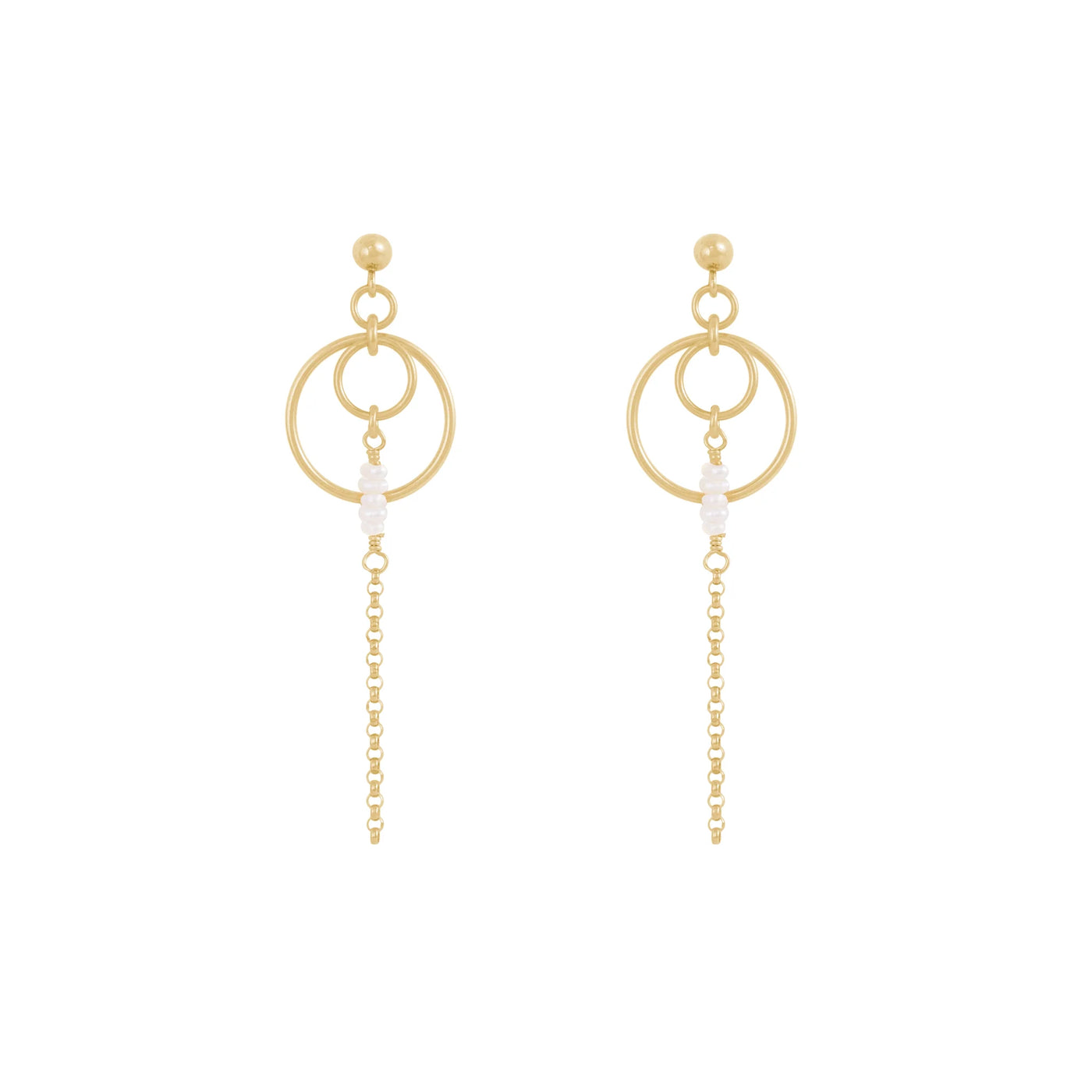 Alana Maria Scarlett Earrings, Gold