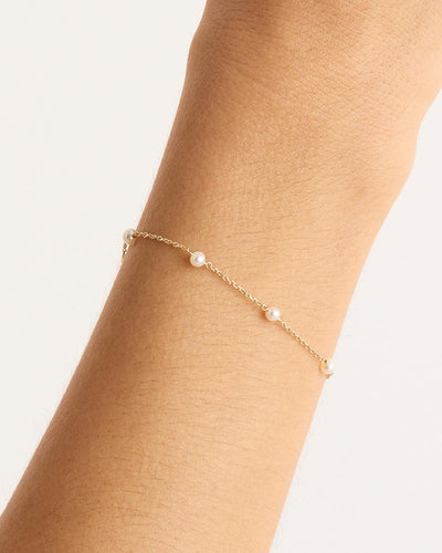 By Charlotte 14k Solid Gold Serene Pearl Bracelet