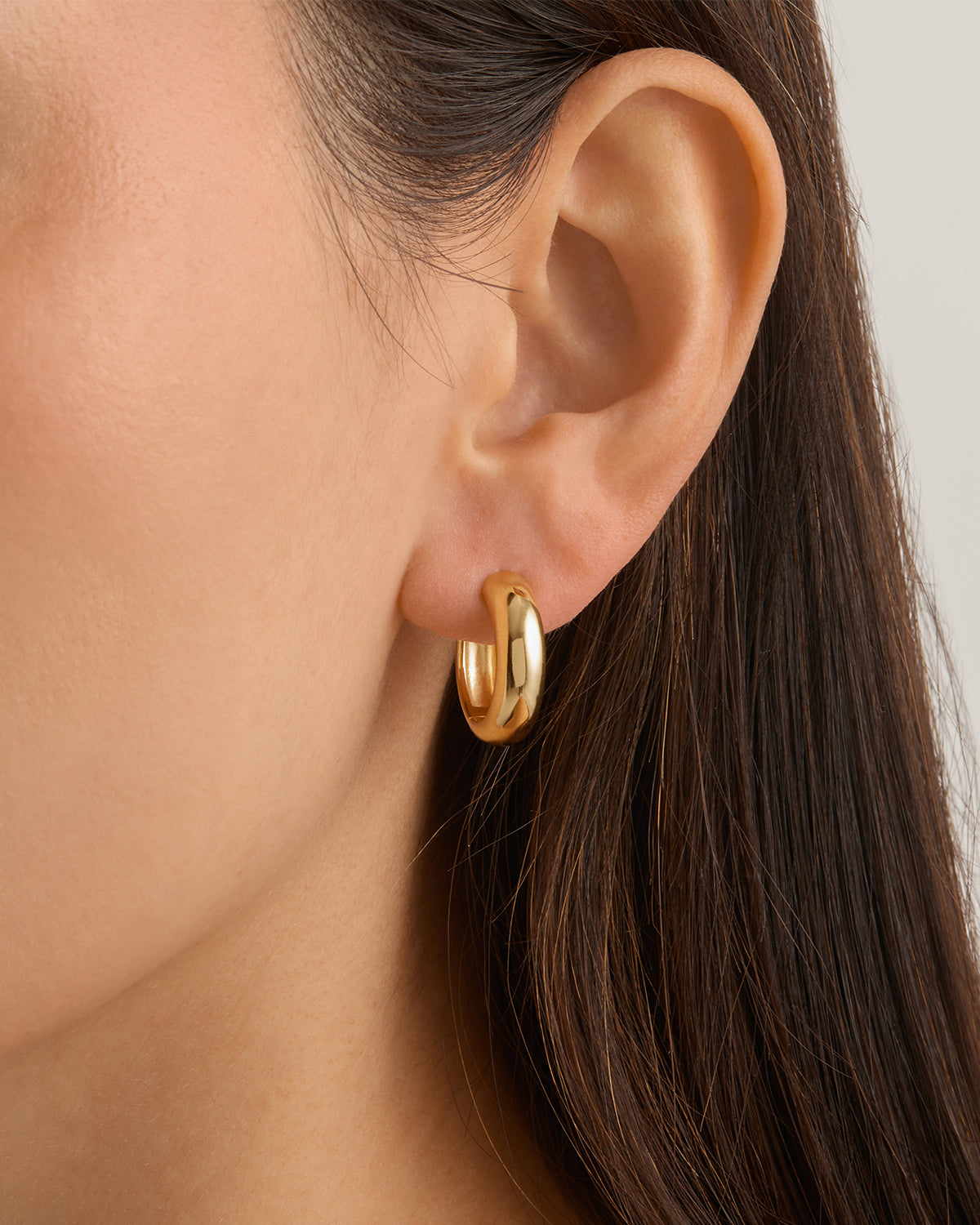 By Charlotte Bold Large Hoop Earrings, Gold or Silver