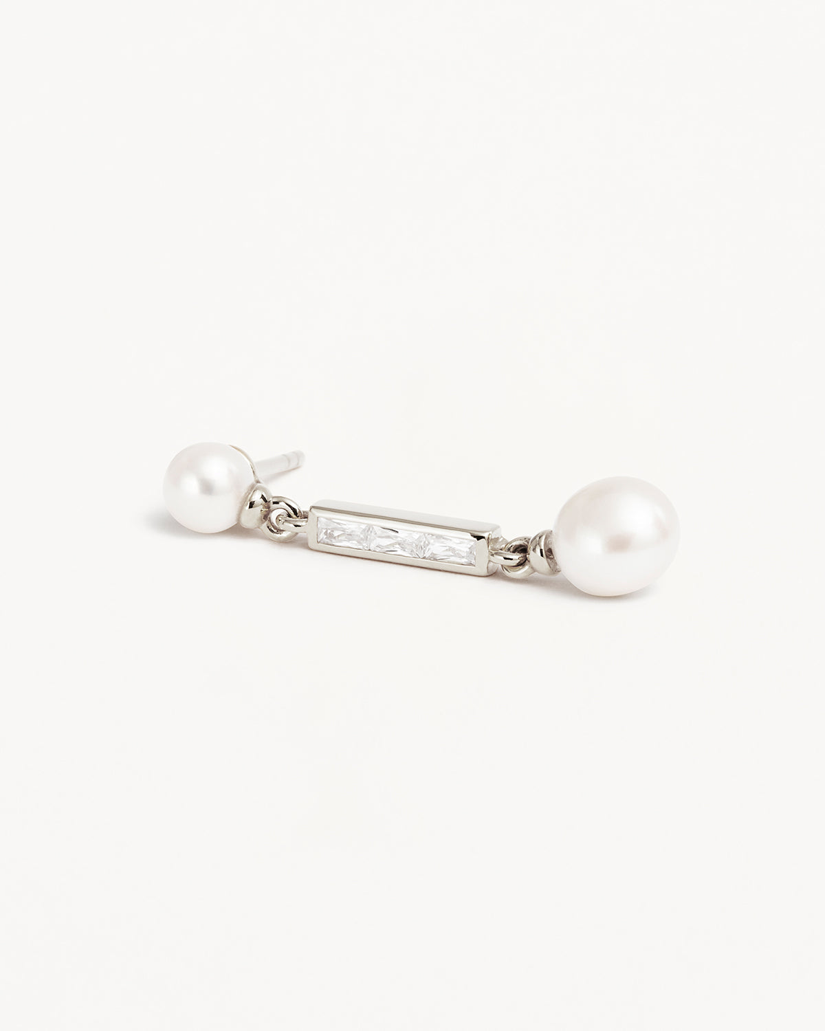 By Charlotte Breathe Pearl Drop Earrings, Gold or Silver