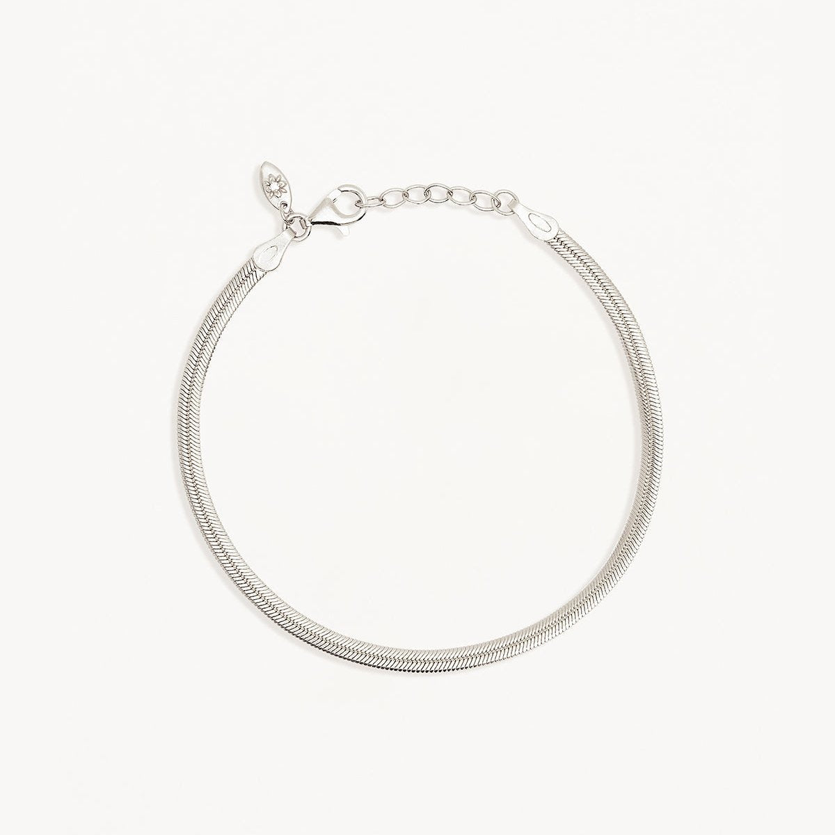 By Charlotte Herringbone Chain Bracelet, Gold or Silver