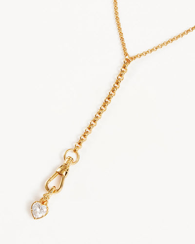 By Charlotte Radiant Heart Annex Link Pendant, Gold or Silver