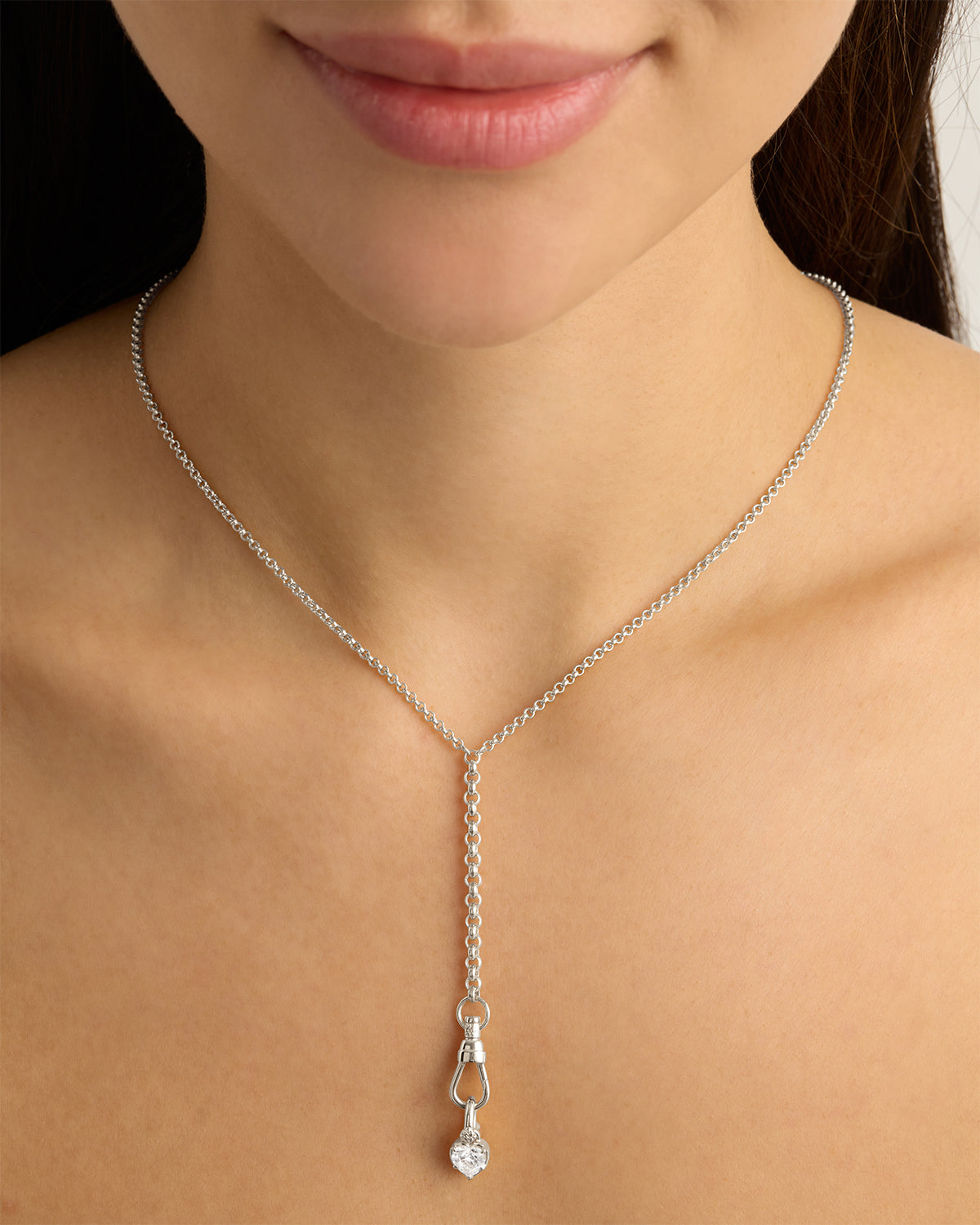 By Charlotte Radiant Heart Annex Link Pendant, Gold or Silver