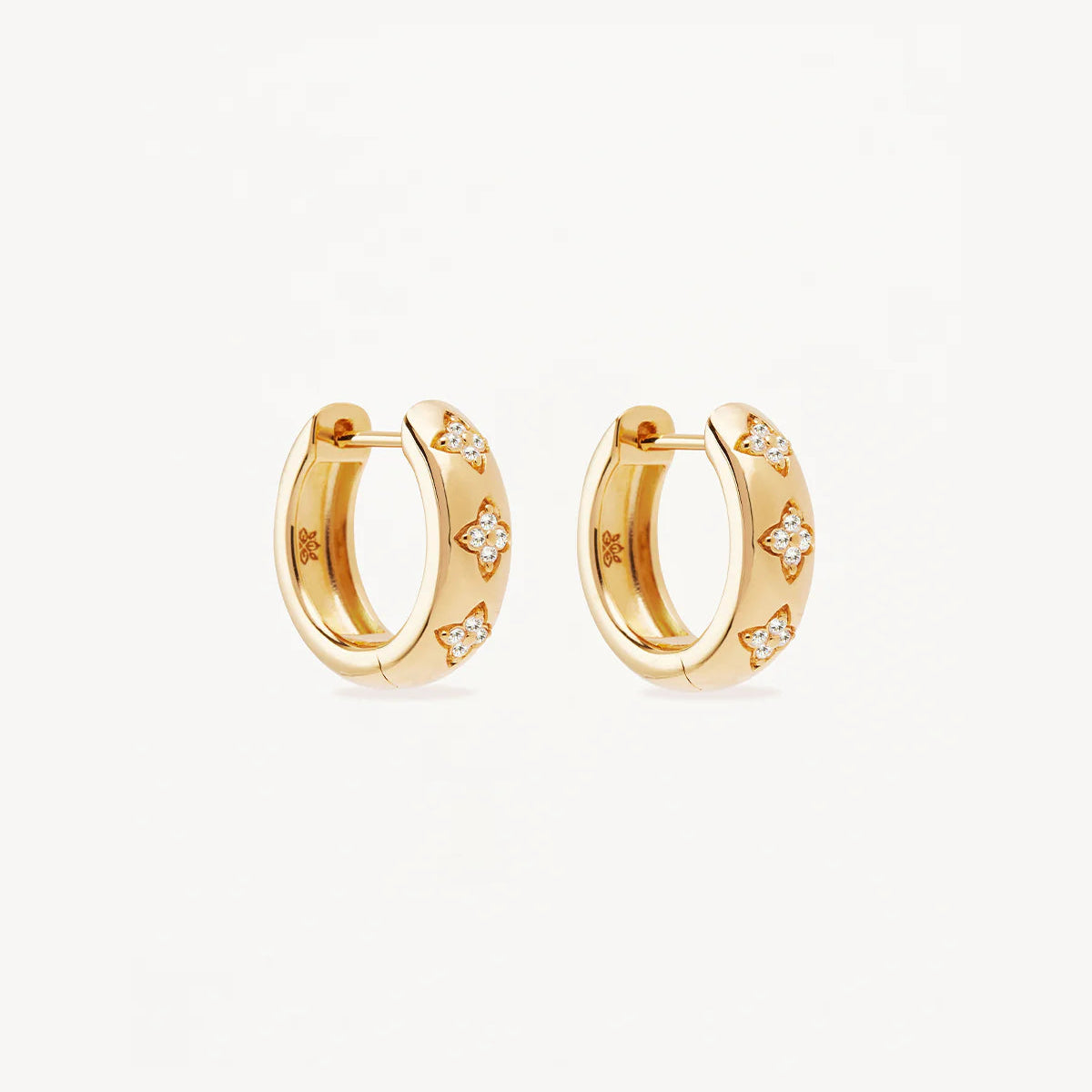 By Charlotte Bloom With You Lotus Hoops, Gold