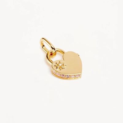 By Charlotte Connected Hearts Padlock Pendant, Gold