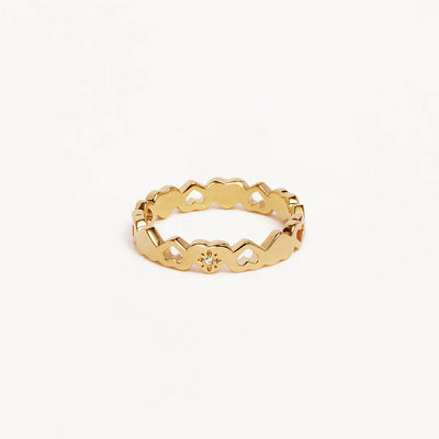 By Charlotte Connected Hearts Ring, Gold