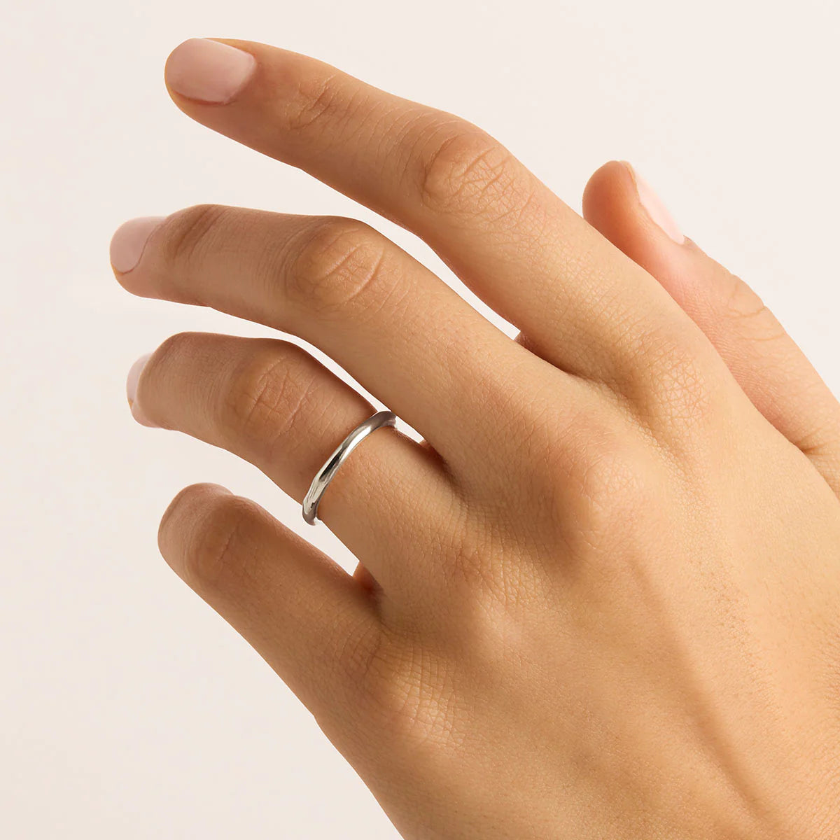 By Charlotte Lover Thin Ring Silver