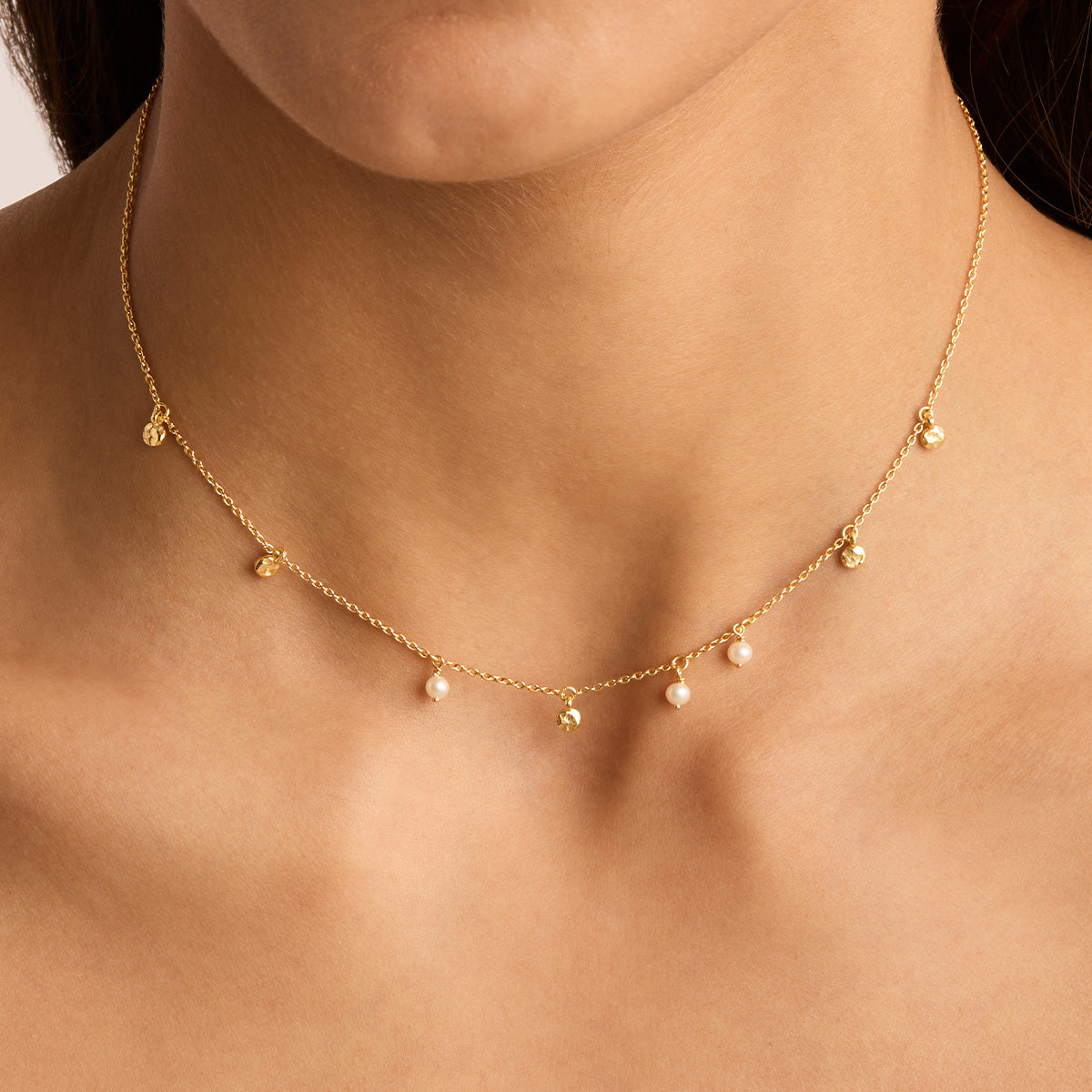 By Charlotte Endless Grace Pearl Choker, Gold