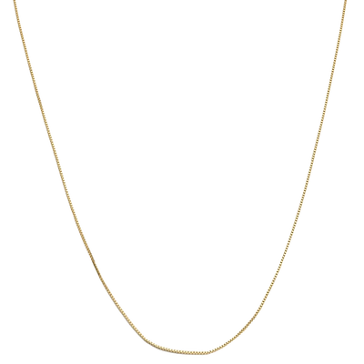 Kirstin Ash Fine Box Chain, 9k Gold