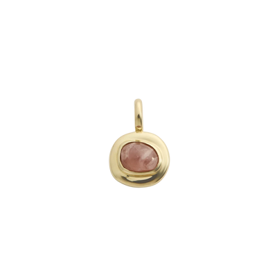 Kirstin Ash Into The Flow Rhodochrosite Charm, 9k Gold