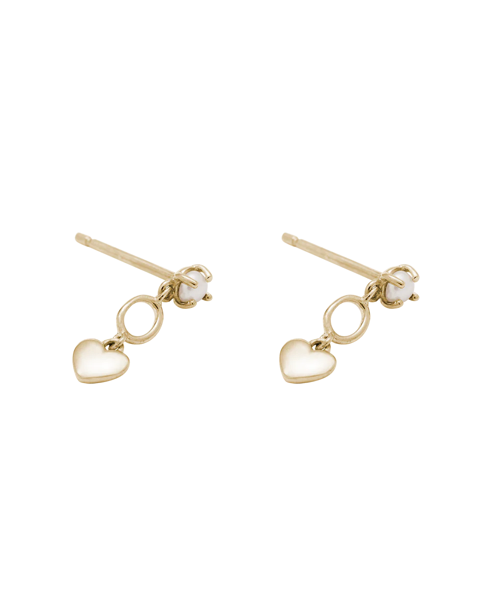 Kirstin Ash 9k Gold L'Amour Heart Earrings