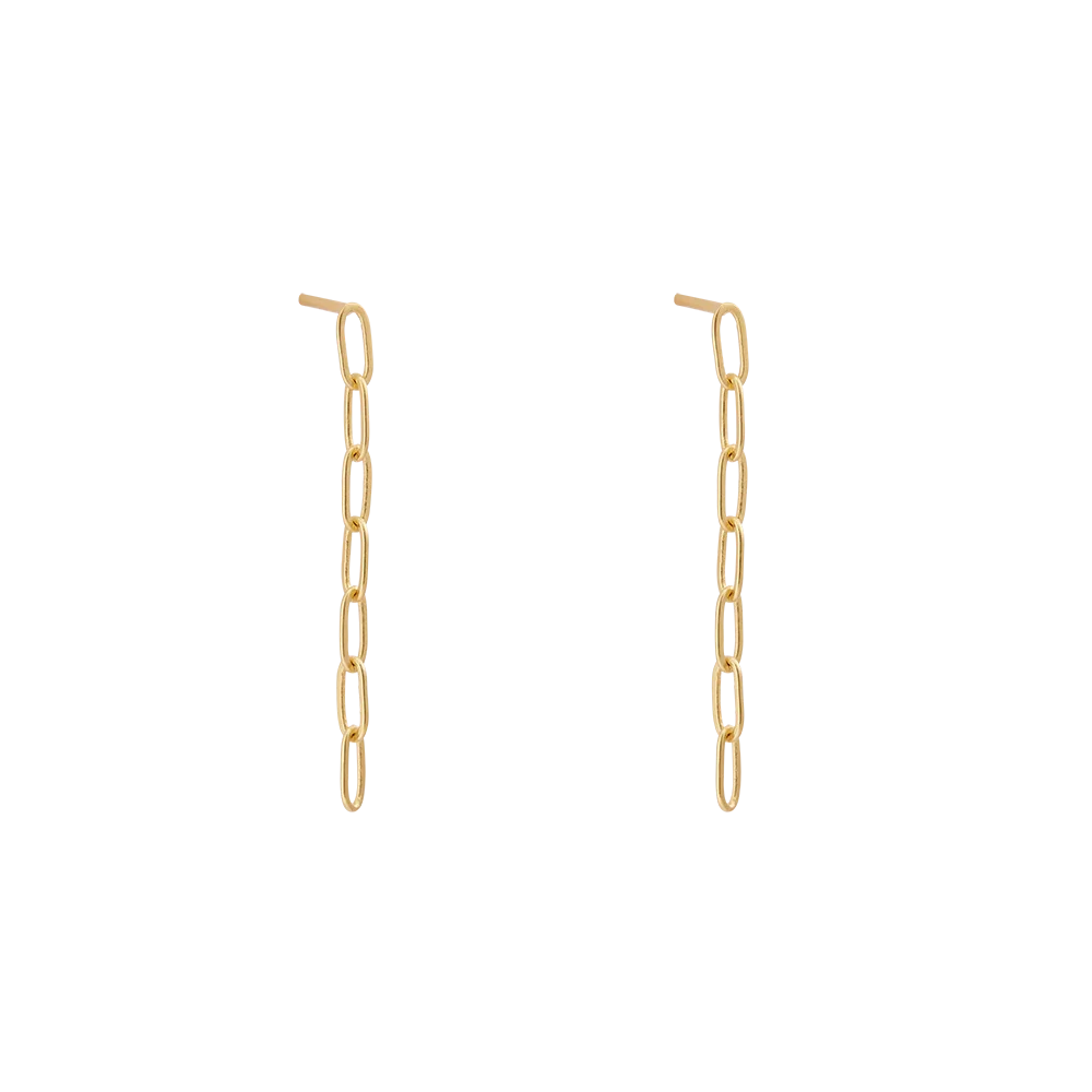 Kirstin Ash Rue Chain Earrings, Gold