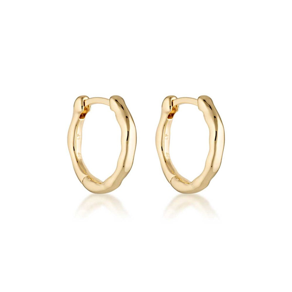 Linda Tahija Relic Hoop Earrings, Gold or Silver – Lily and Mitchell