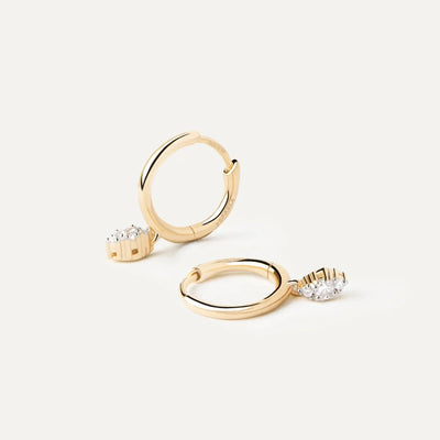 PD Paola Fine 18k Gold Diamond Emi Hoops