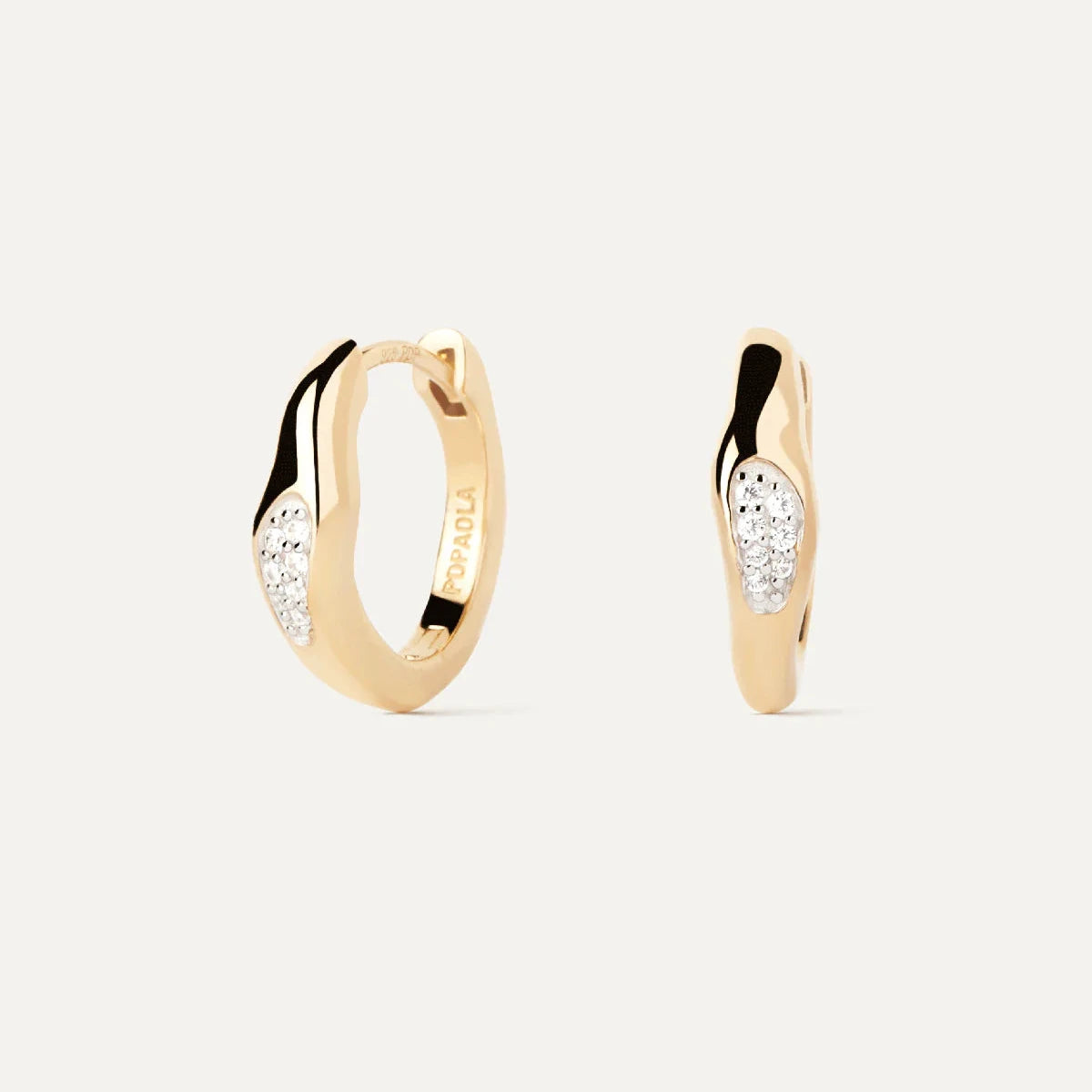 PD Paola Onda Hoop Earrings, Gold