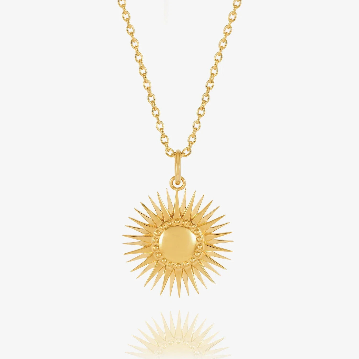 Rachel Jackson Art Deco Sun Necklace, Gold