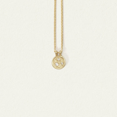 Temple of the Sun Solid Gold Kasia Coin Necklace