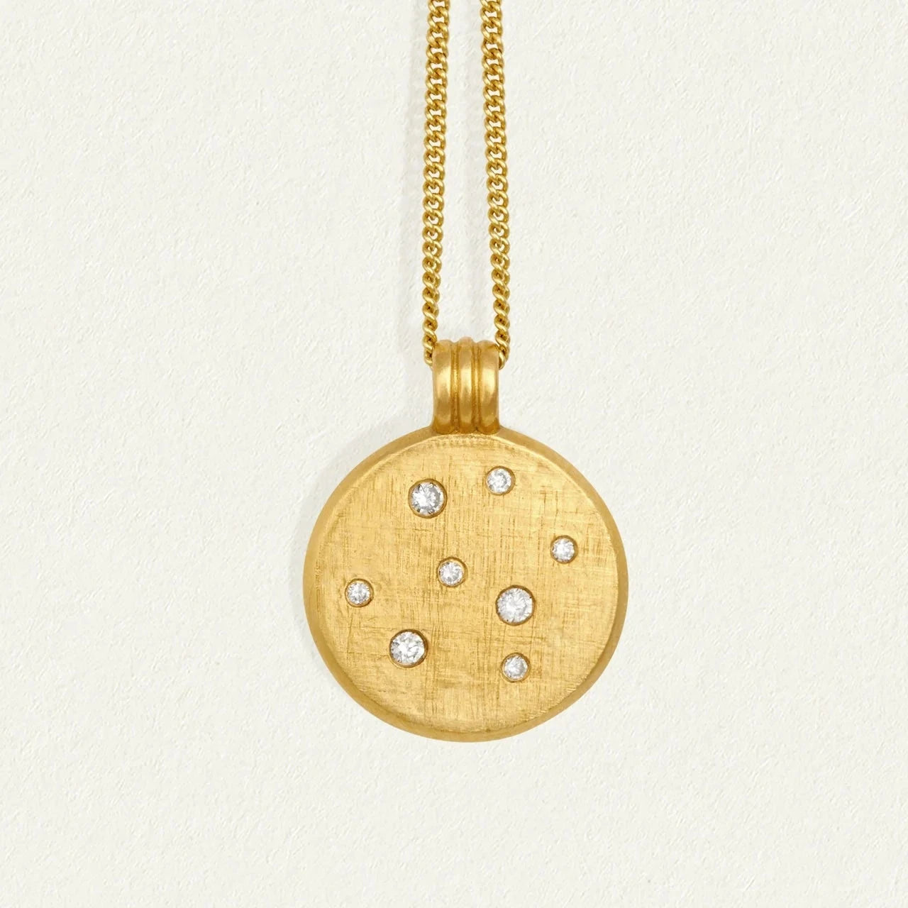 Temple of the Sun Nebula Necklace, Gold