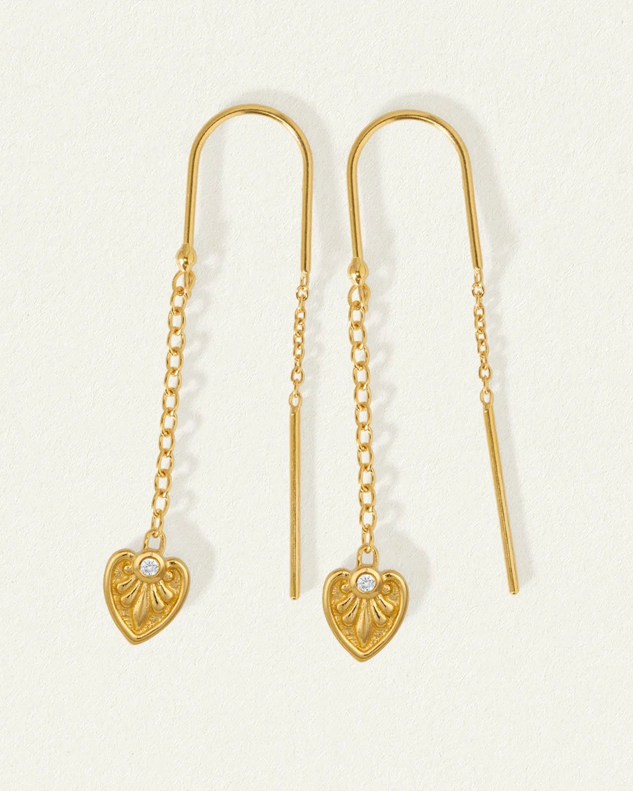 Temple of the Sun Silph Earrings, Gold