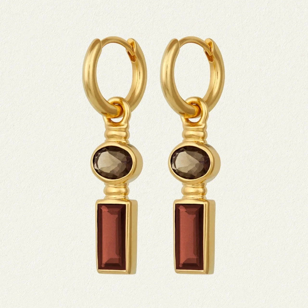 Temple of the Sun Vino Earrings, Gold