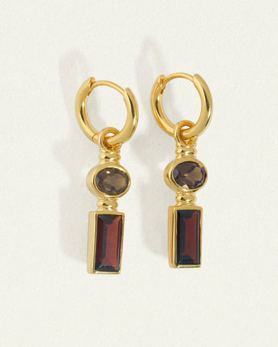 Temple of the Sun Vino Earrings, Gold