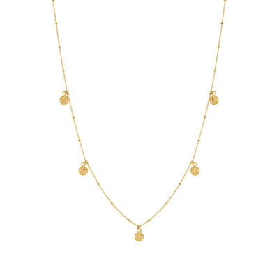 Alana Maria Fleur Necklace, Gold