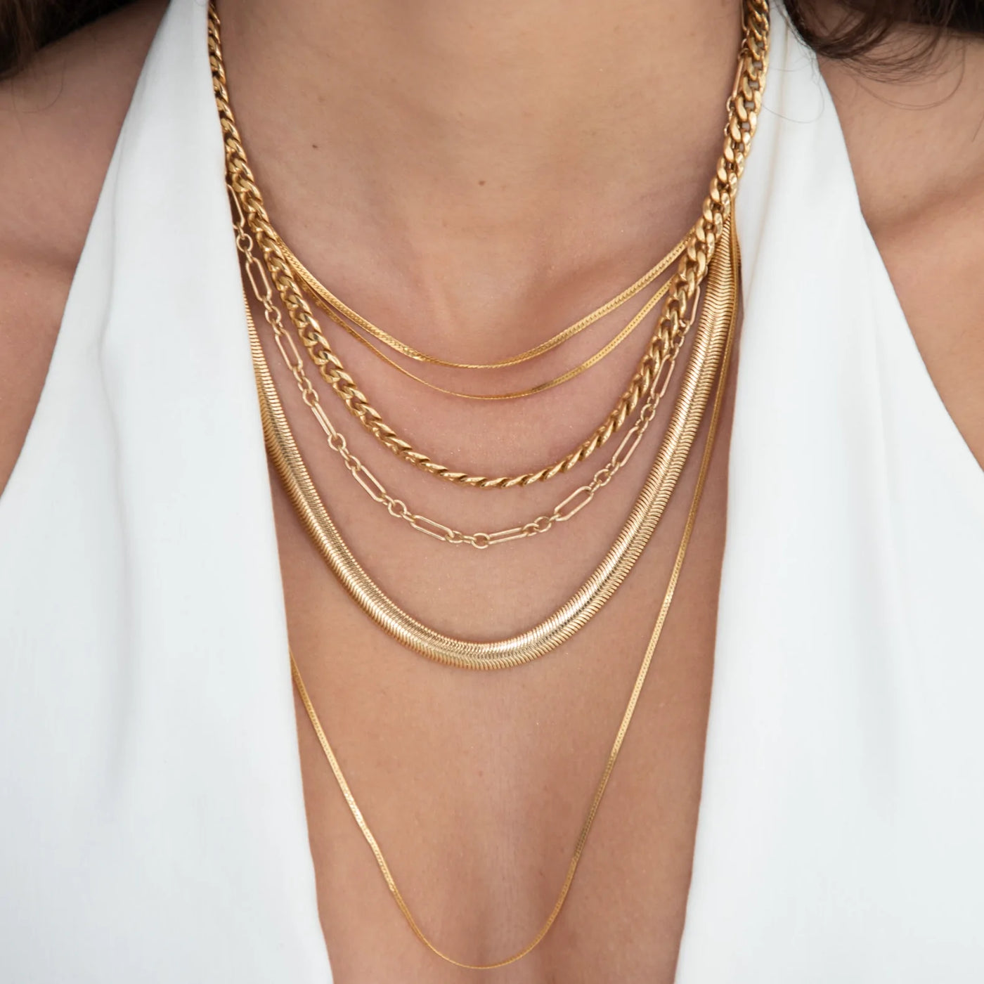 Alana Maria Iva Necklace, Gold