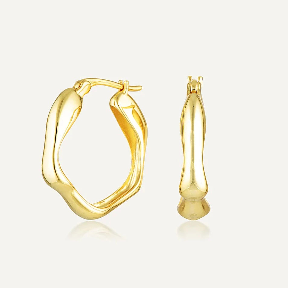 Avant Studio River Hoops, Gold