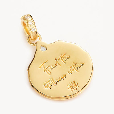 By Charlotte Find Stillness Within Annex Necklace Pendant, Gold or Silver