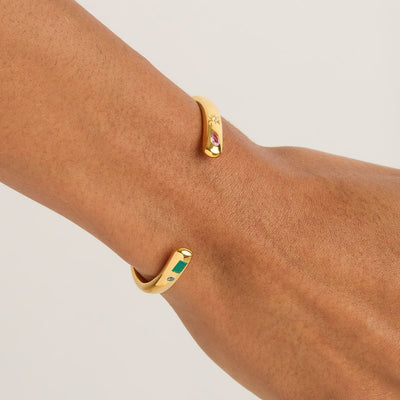 By Charlotte Connect to the Universe Cuff, Gold