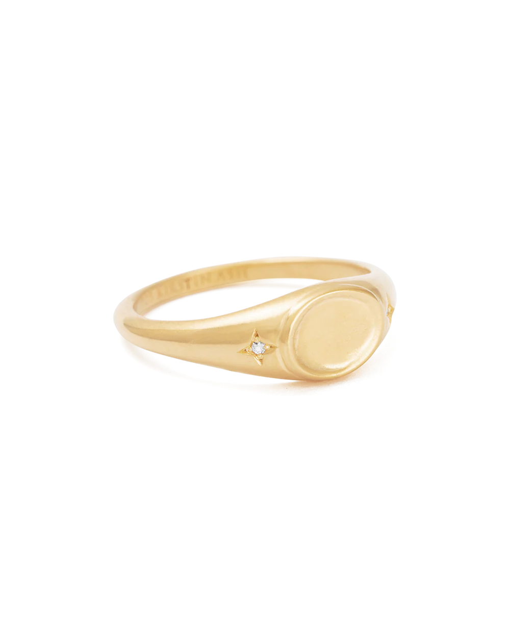 Kirstin Ash Align Signet Ring, Gold