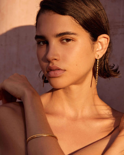 Kirstin Ash Follow the Sun Chain Earrings, Gold