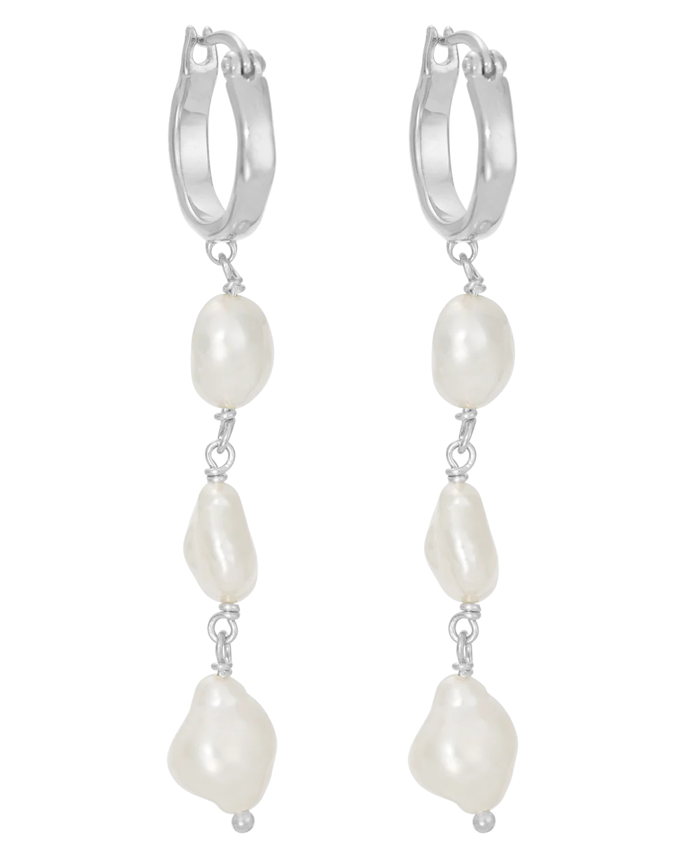 Kirstin Ash Moonrise Earrings, Silver