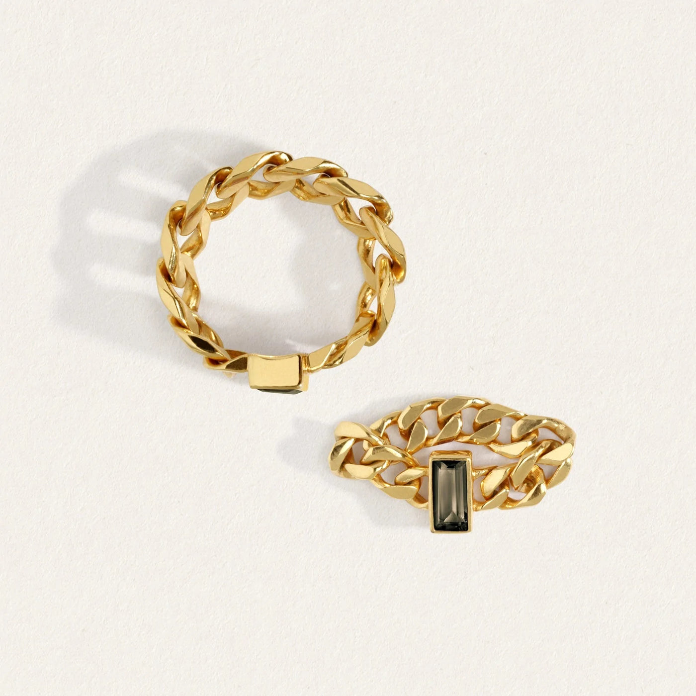 Temple of the Sun Tigris Chain Ring, Gold